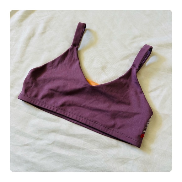 ★ Wildfox Karma Twist Back Sports Bra - Grapeade/LightIrange ★ - Picture 12 of 17